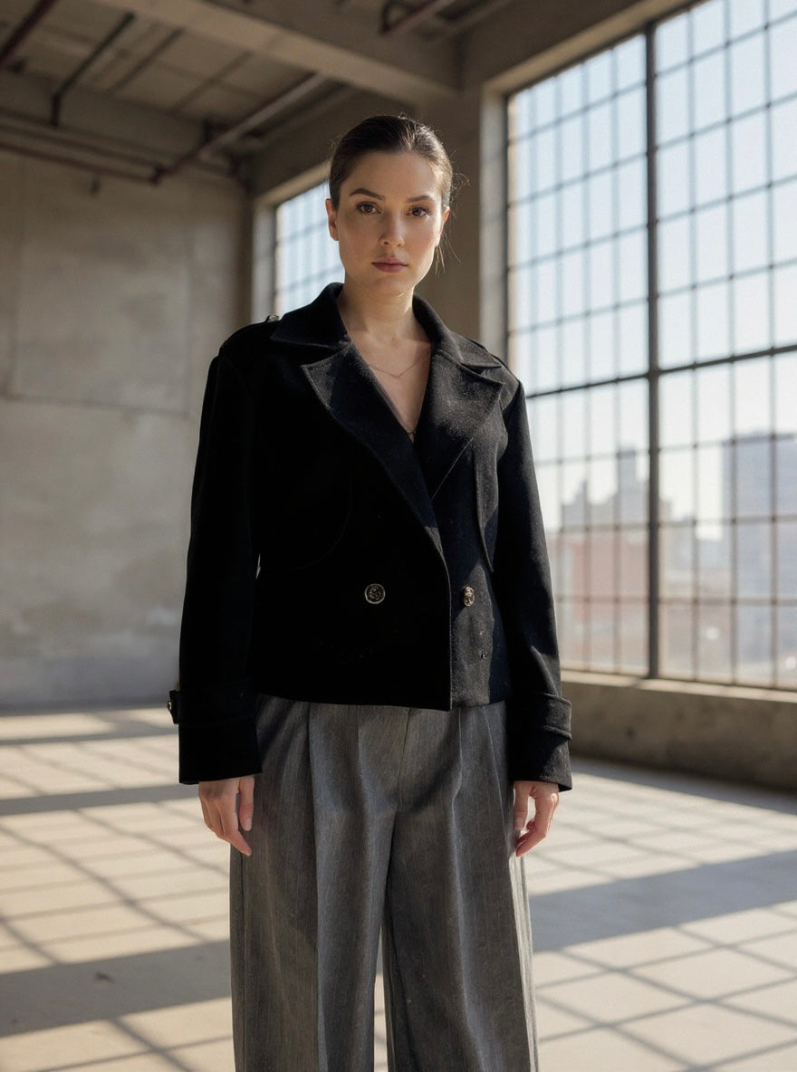 Trench Corto nero