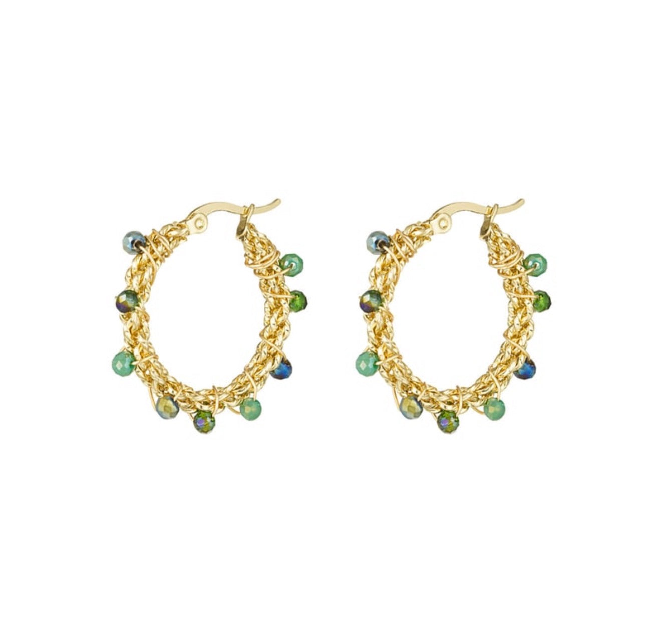 Orecchini Hoop Green