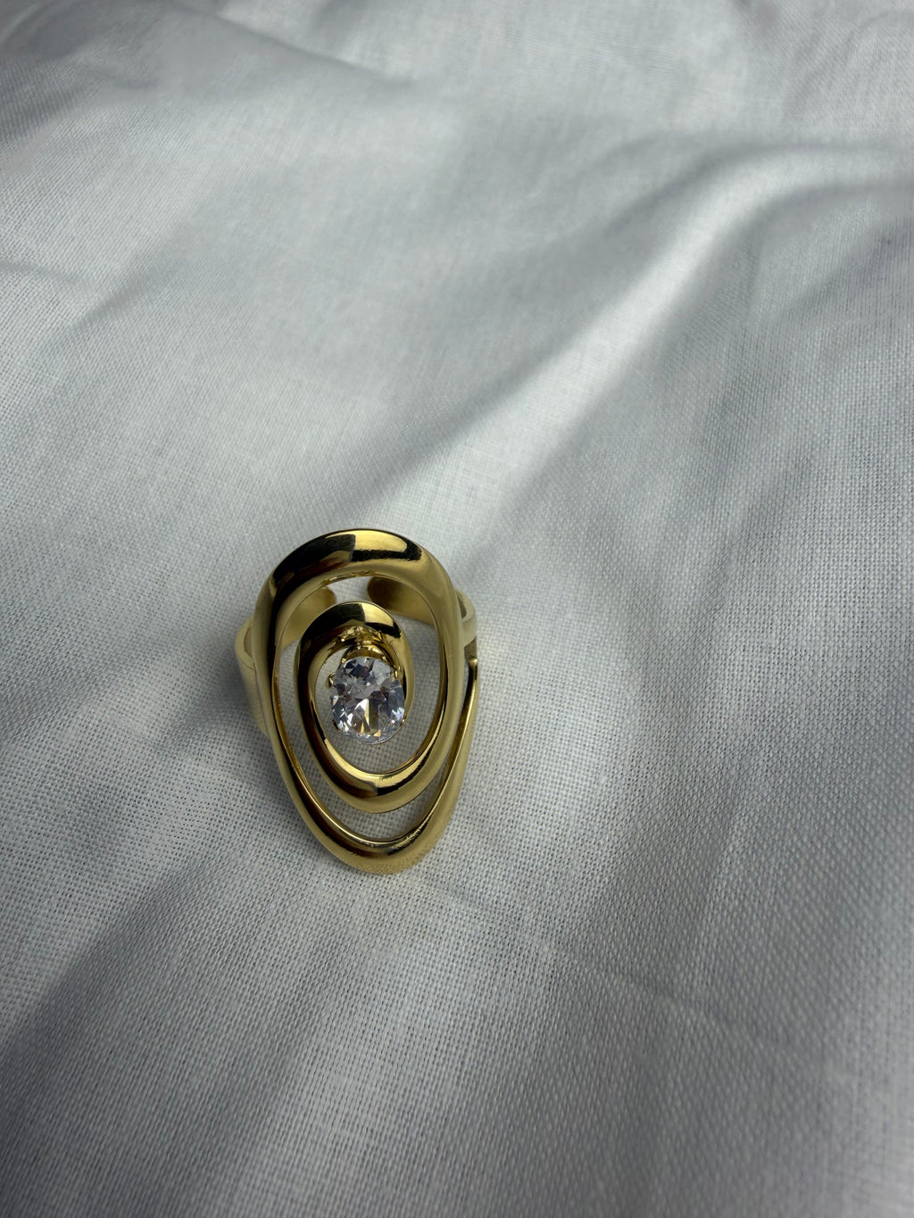 Anello Space con zircone