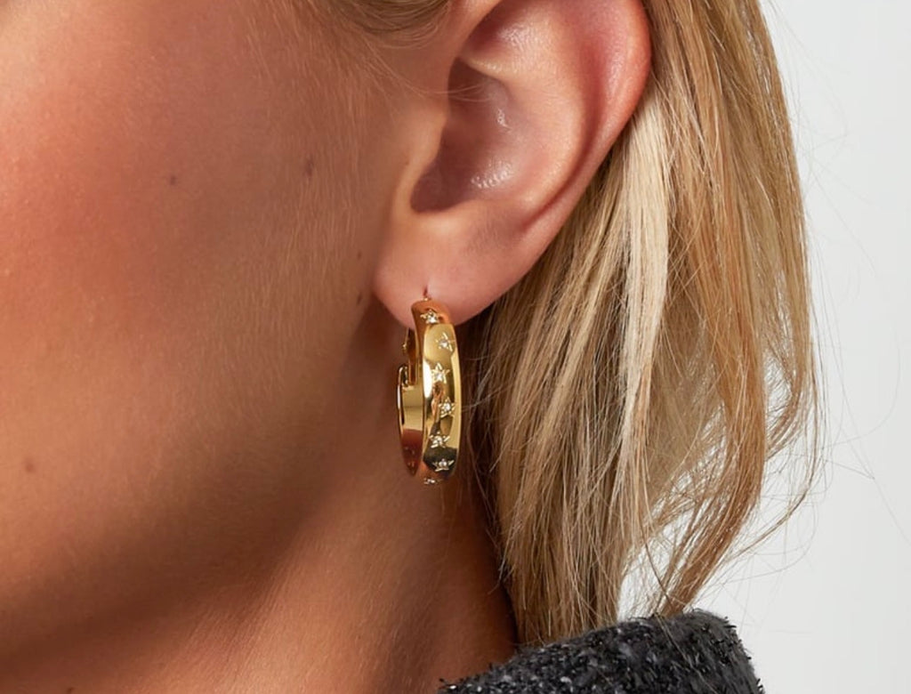 Orecchini cerchio sparkle
