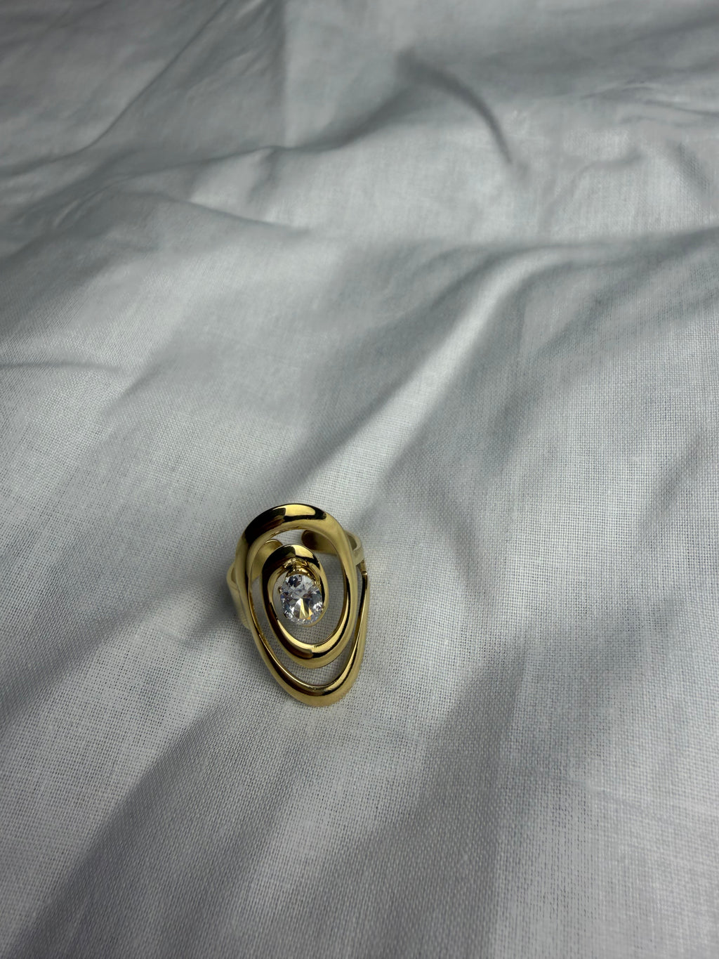 Anello Space con zircone