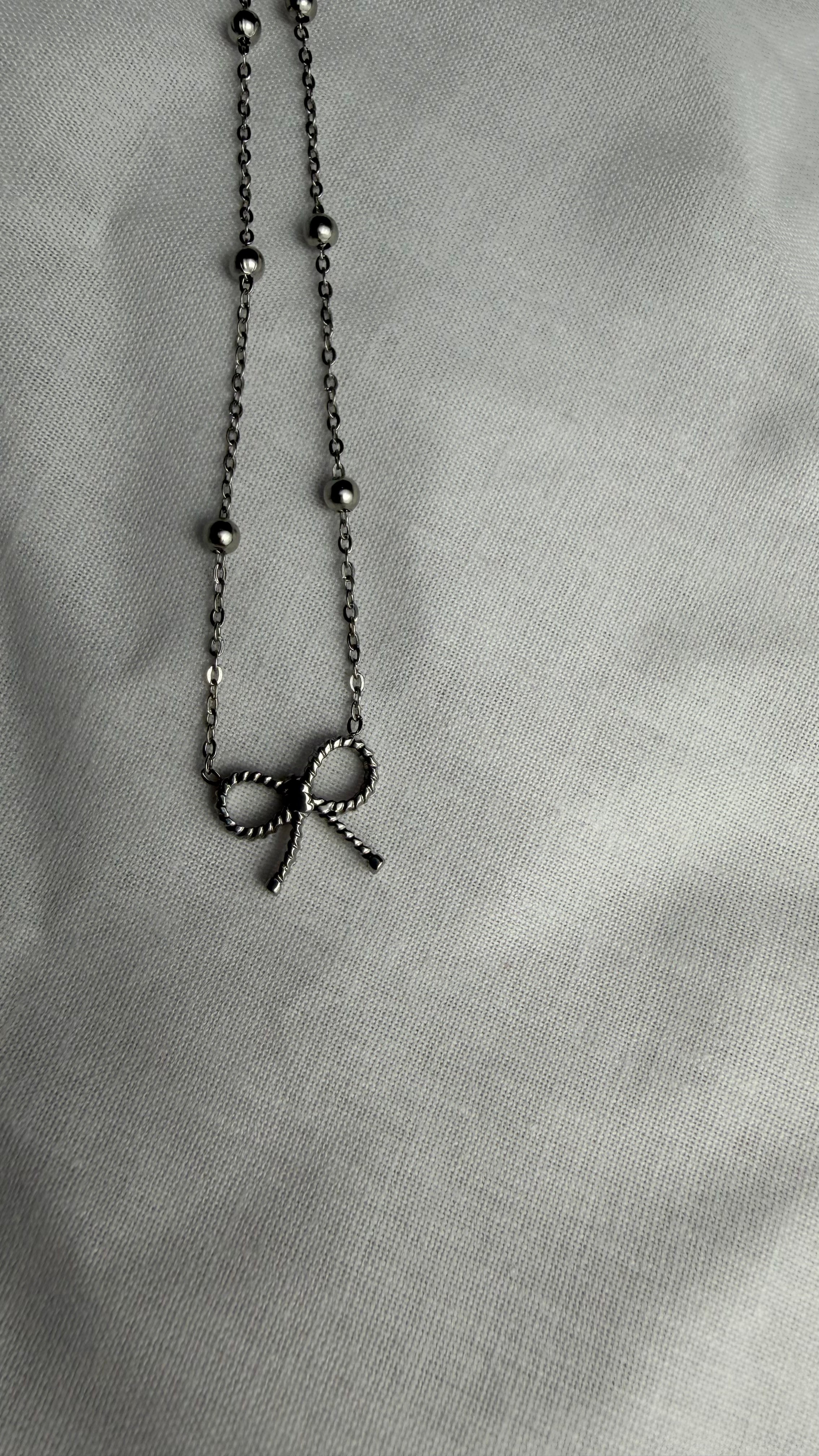 Collana Fiocco Silver