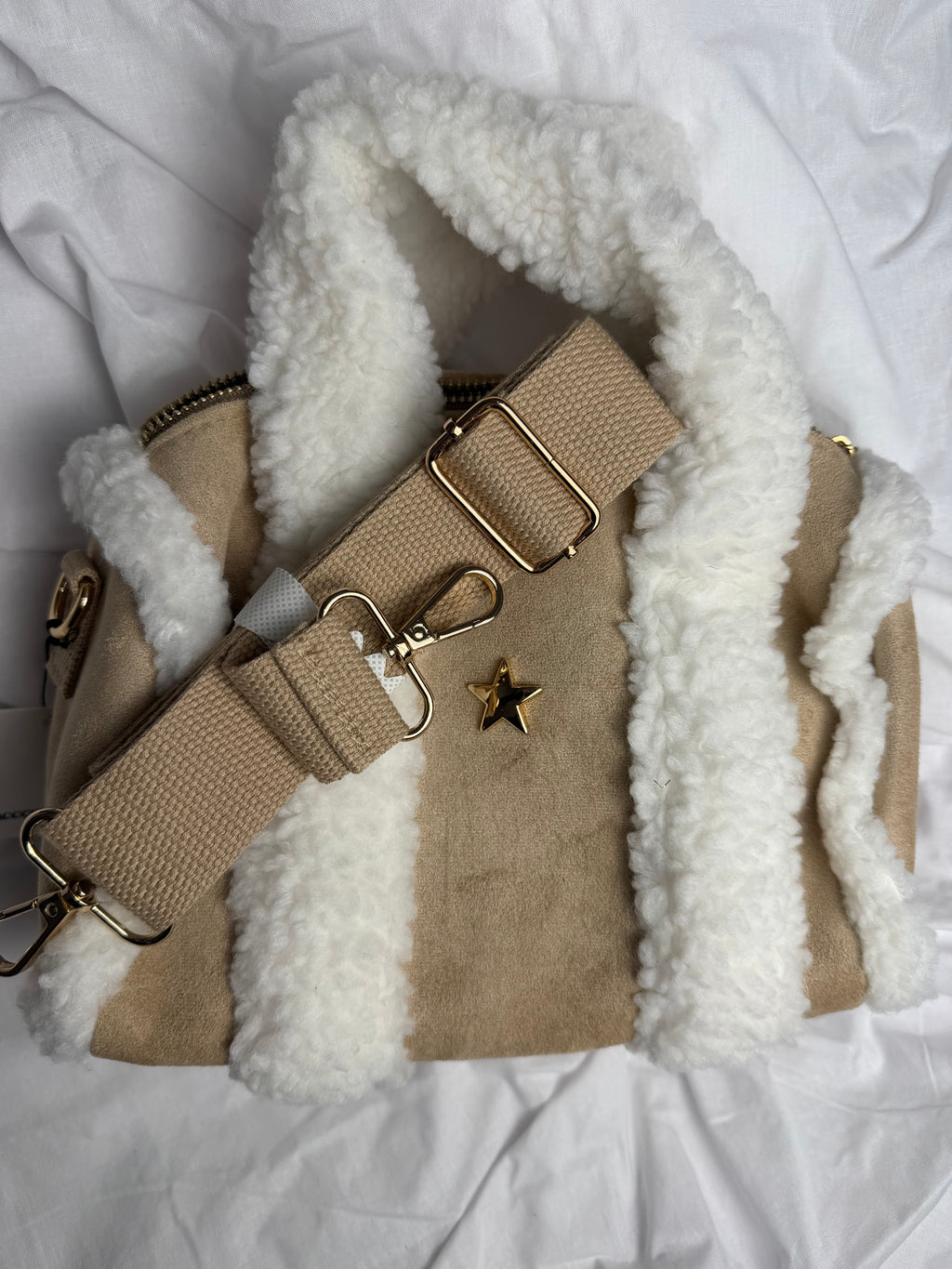 Borsa Teddy light beige