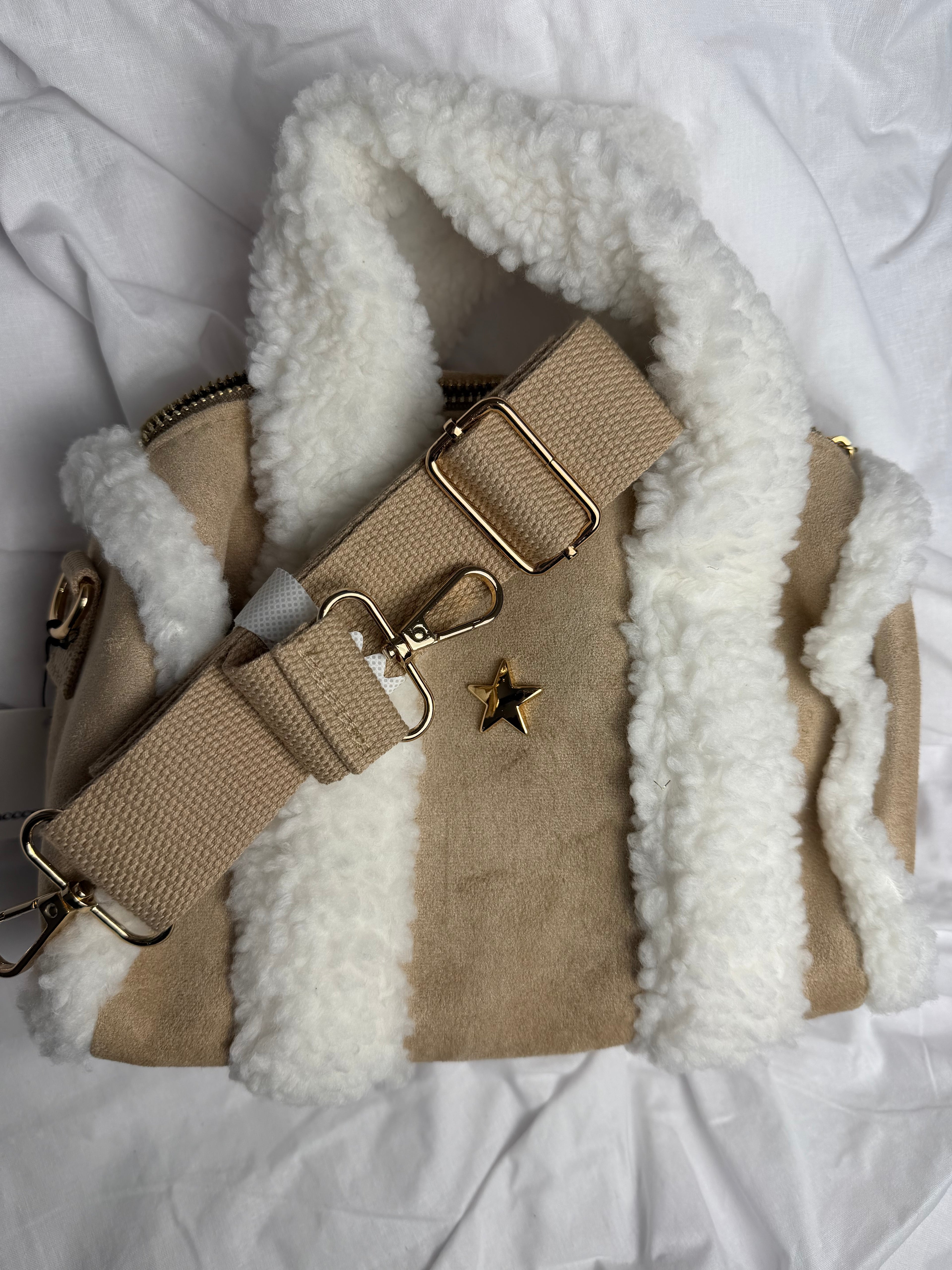Borsa Teddy light beige